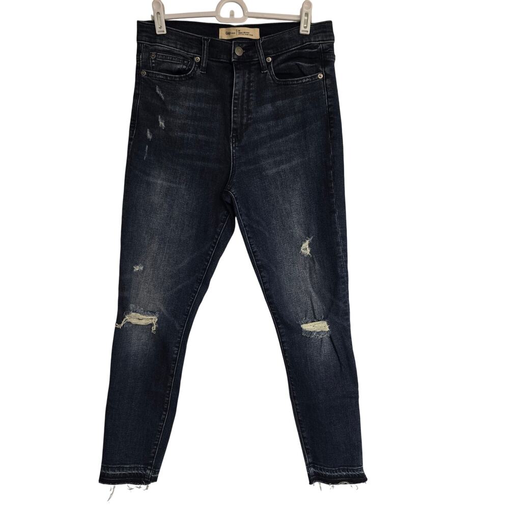 Women's Gap "True Skinny Super High Rise" Distressed Denim Jeans | Size 29